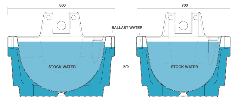 ballast-trough