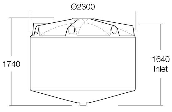 5,000L Heavy Duty Cone Bottom Tank with Base - Image 2