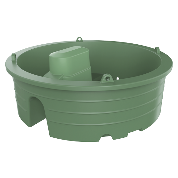 1,000L Round Ballast Trough