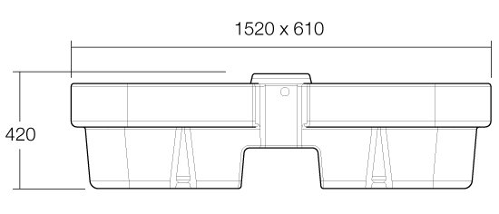 200L Linear Trough - Image 2