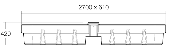400L Linear Trough - Image 2
