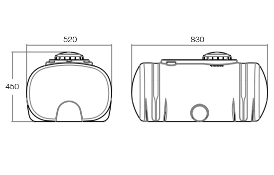 100L Insert Mounted Tank - Image 2