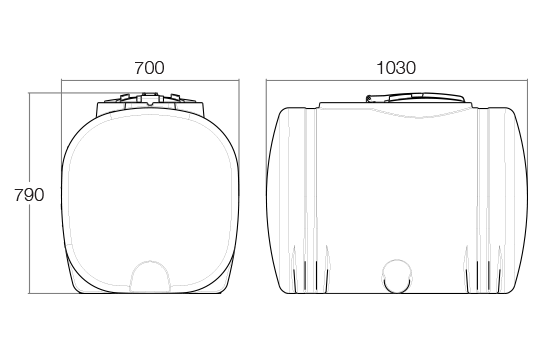 400L Insert Mounted Tank - Image 2