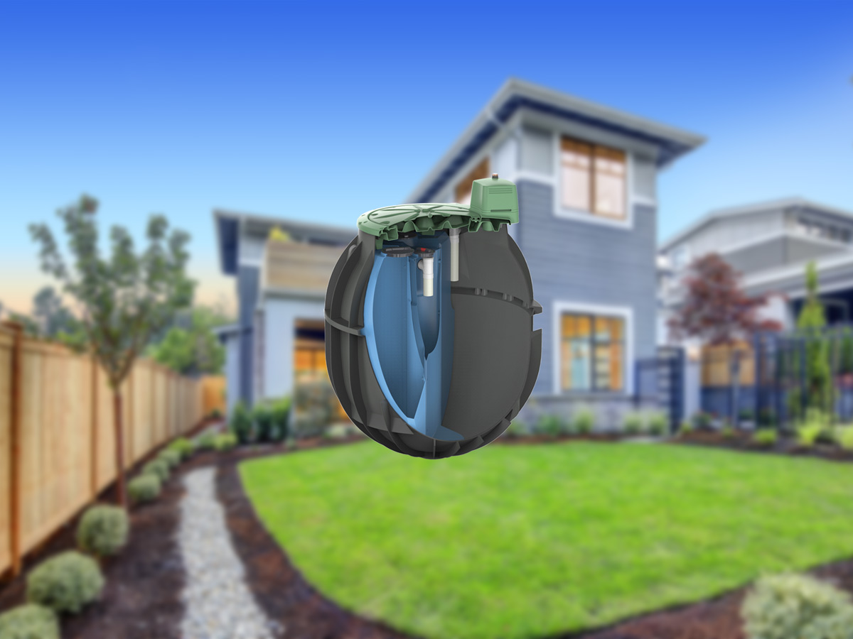 The new residential wastewater system for discrete sewage