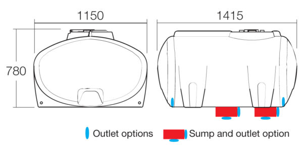 800L Cartage Tank - Image 2