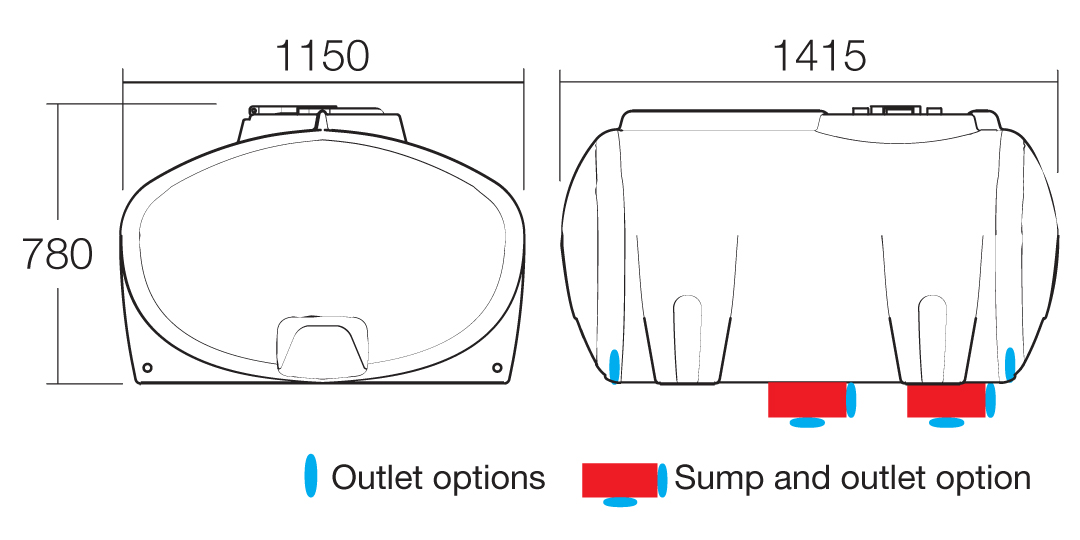 800L Cartage Tank - Image 2