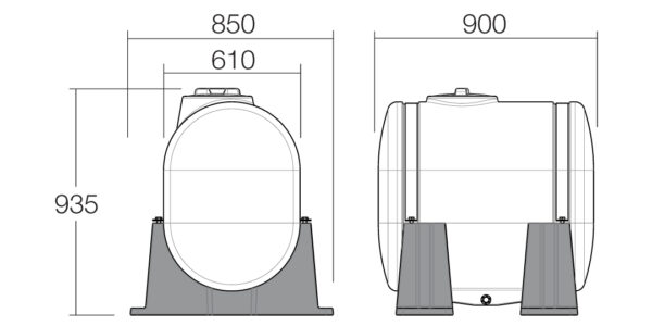 300L Strap Mount Tank - Image 2