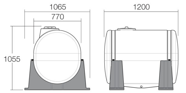 600L Strap Mount Tank - Image 2