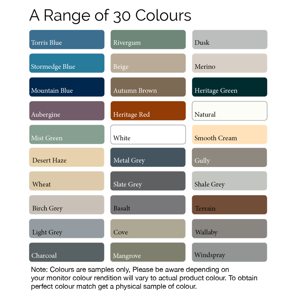 Global Rotomoulding Colour Range