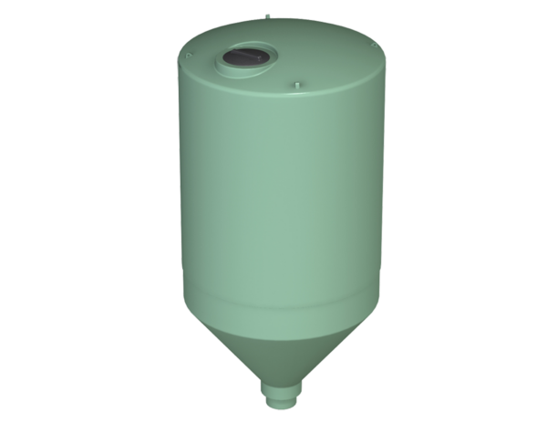 1,750L Cone Bottom Tank