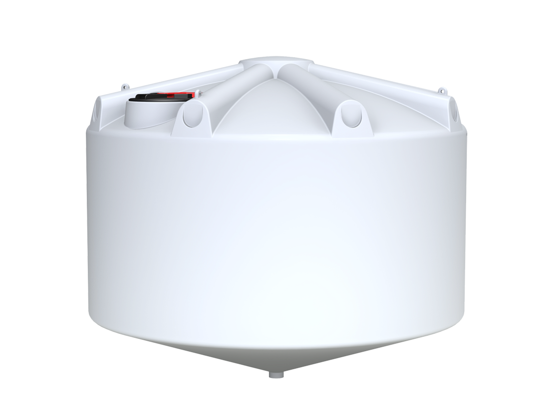 5,000L Heavy Duty Cone Bottom Tank with Base