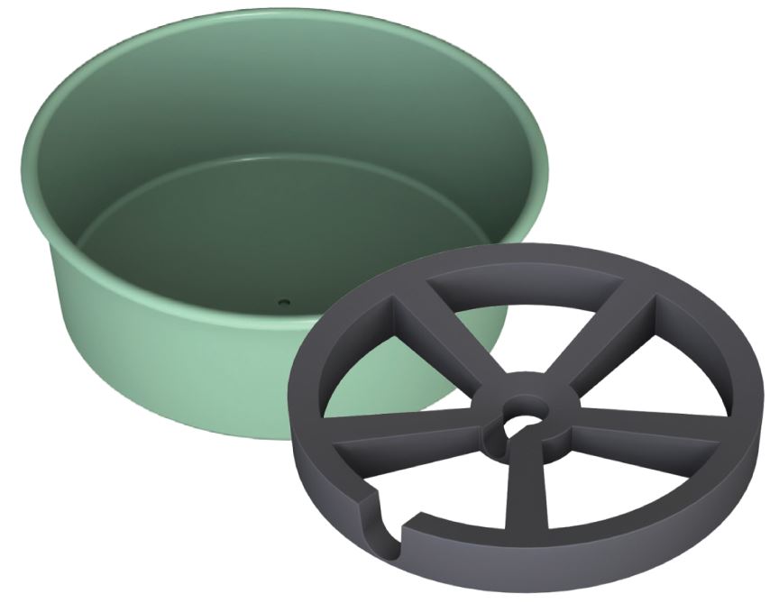 2,000L Aquaculture Tank with Base