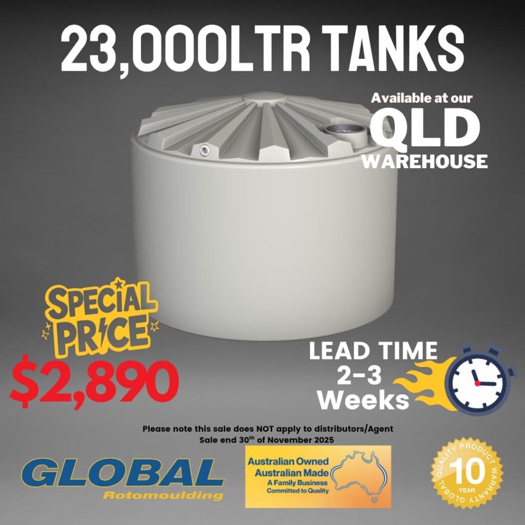QLD Special Offer: You Can’t Stop the Heat — But You Can Store the Water